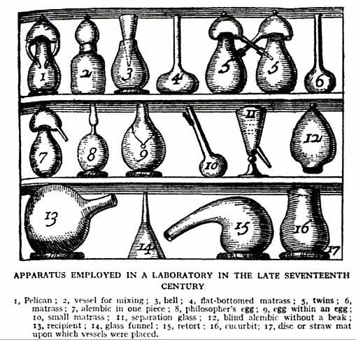Seventeenth-century chymical apparatus, a later visual grammar of the work around phosphorus.