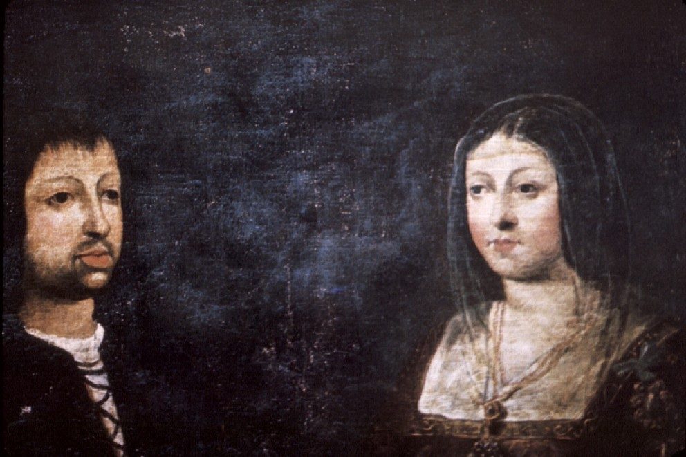 Double portrait of Ferdinand of Aragon and Isabella of Castile.