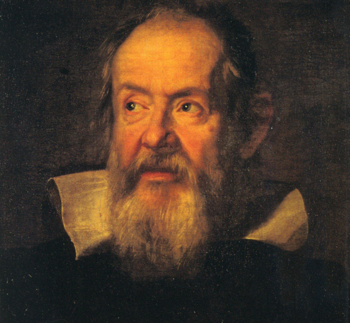 Galileo Galilei, painted by Sustermans. Galileo died at Arcetri on 8 January 1642. The portrait is later.