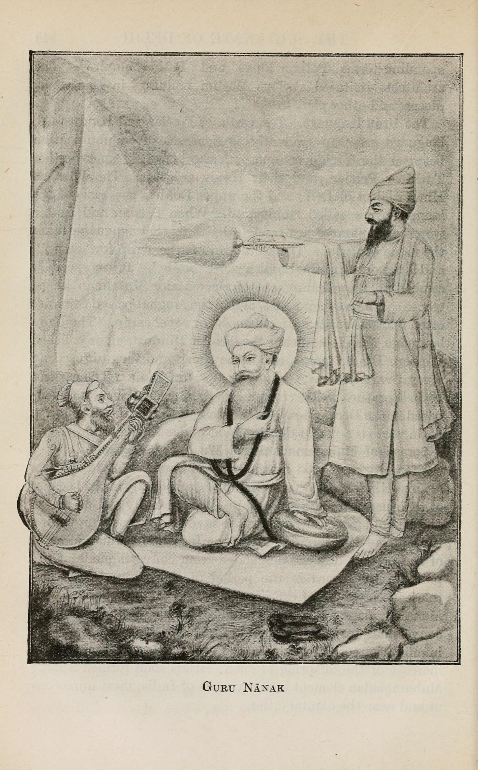 Later painting of Guru Nanak, founder of the Sikh tradition.