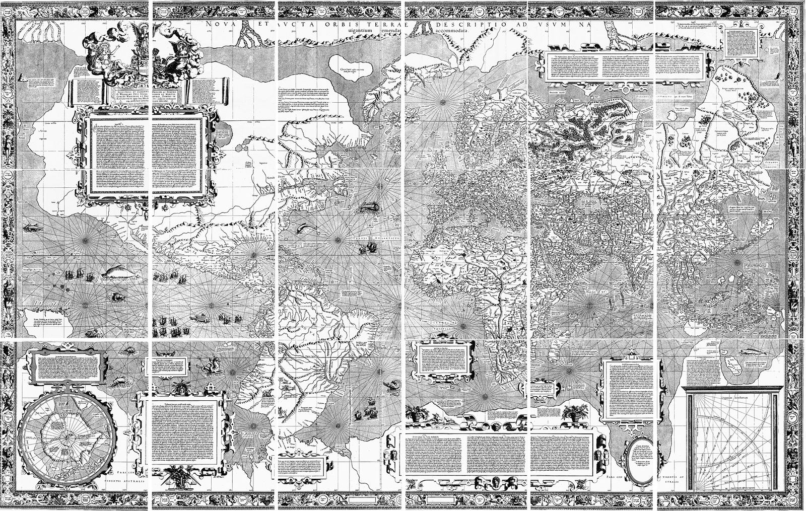 Gerardus Mercator’s 1569 world map, composite of the eighteen sheets.